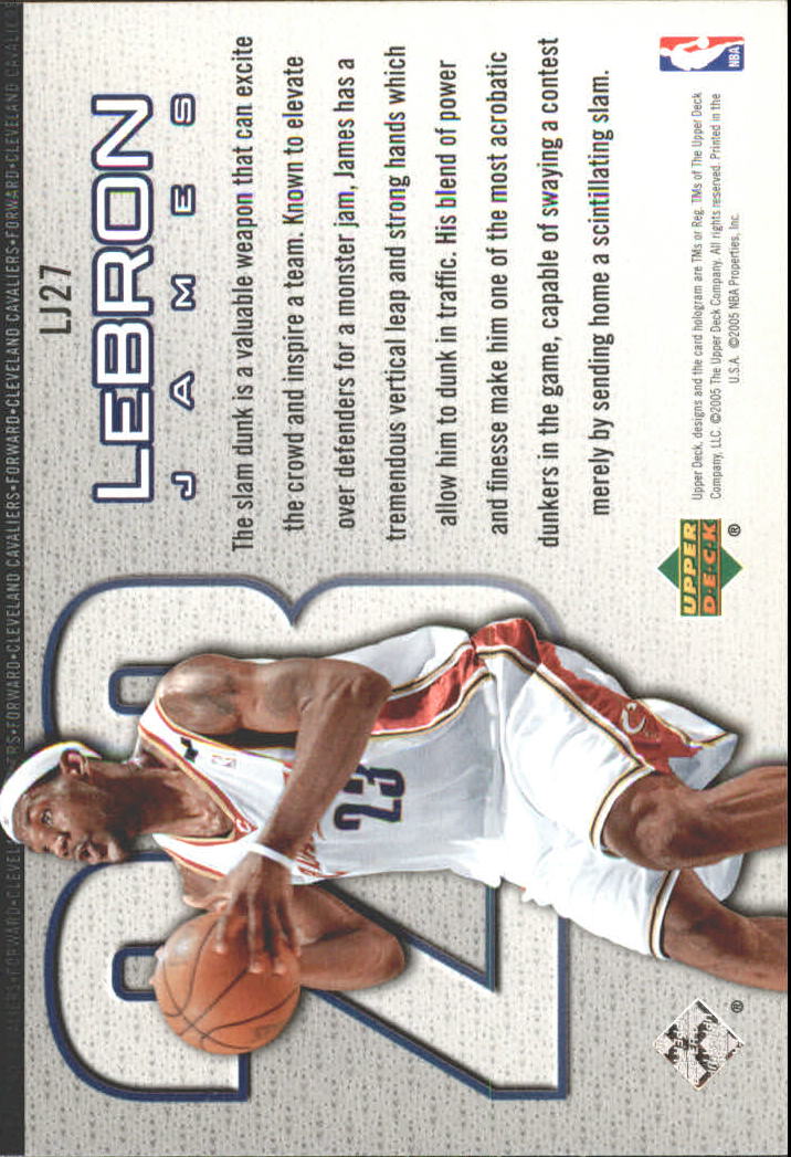 Set carte Upper Deck Basket Michael Jordan/LeBron James 2005/2006 - Foto 43 di 125