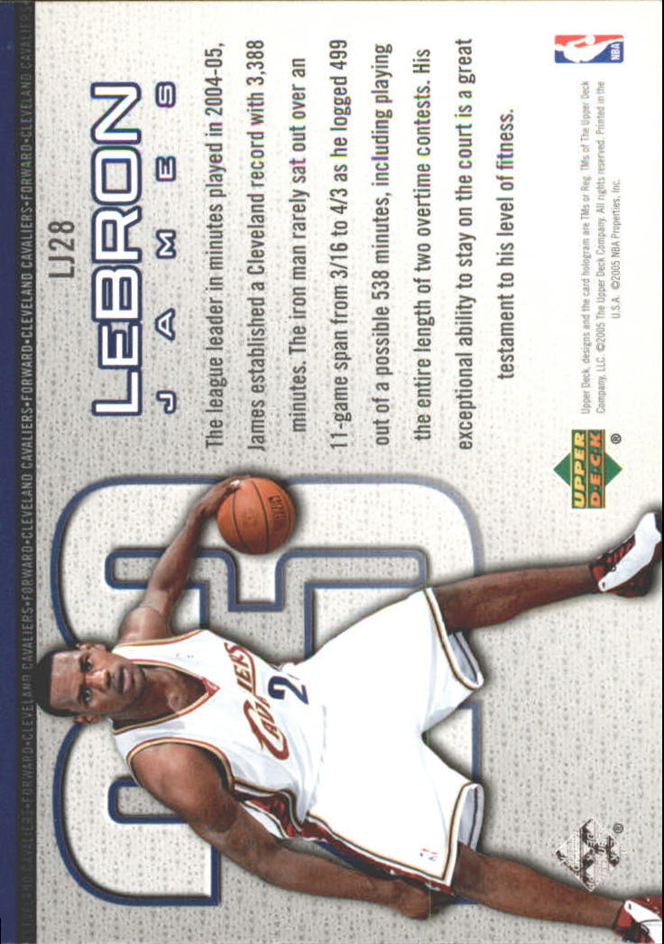 Set carte Upper Deck Basket Michael Jordan/LeBron James 2005/2006 - Foto 45 di 125