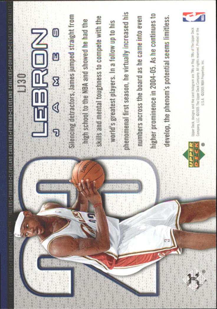 Set carte Upper Deck Basket Michael Jordan/LeBron James 2005/2006 - Foto 49 di 125