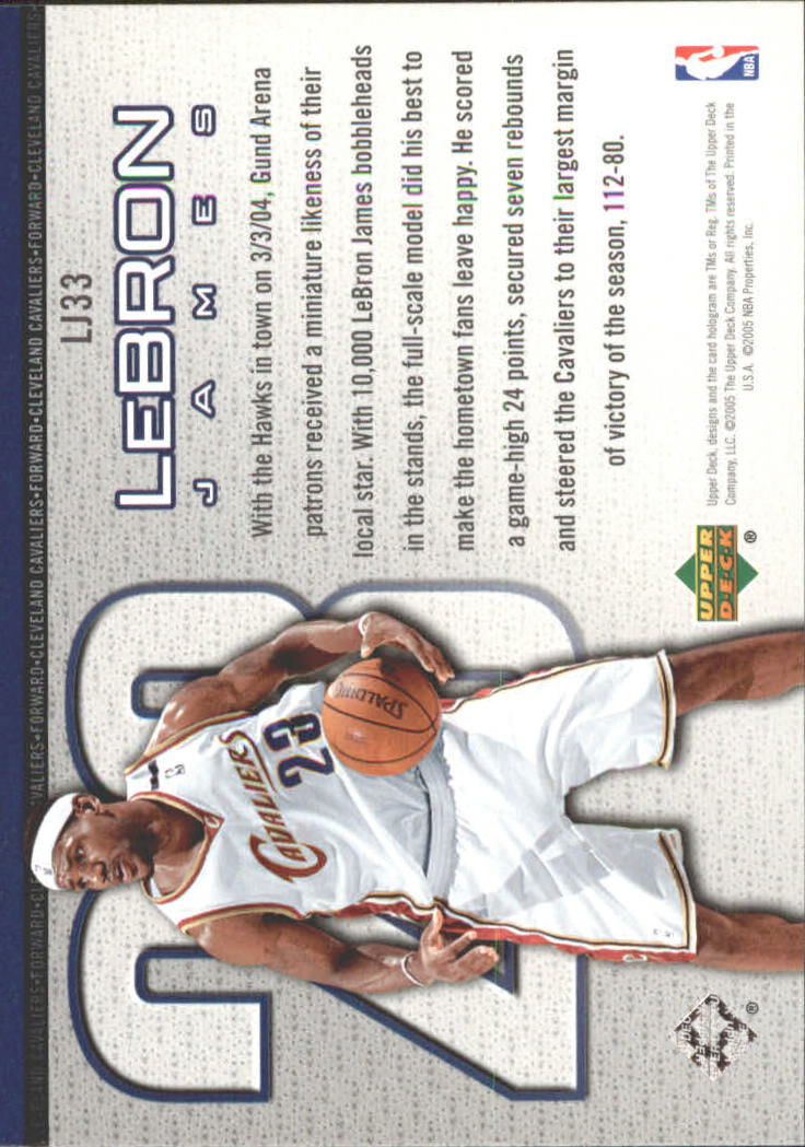 Set carte Upper Deck Basket Michael Jordan/LeBron James 2005/2006 - Foto 53 di 125