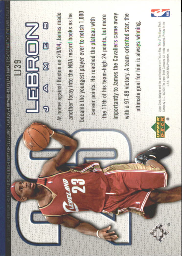 Set carte Upper Deck Basket Michael Jordan/LeBron James 2005/2006 - Foto 65 di 125