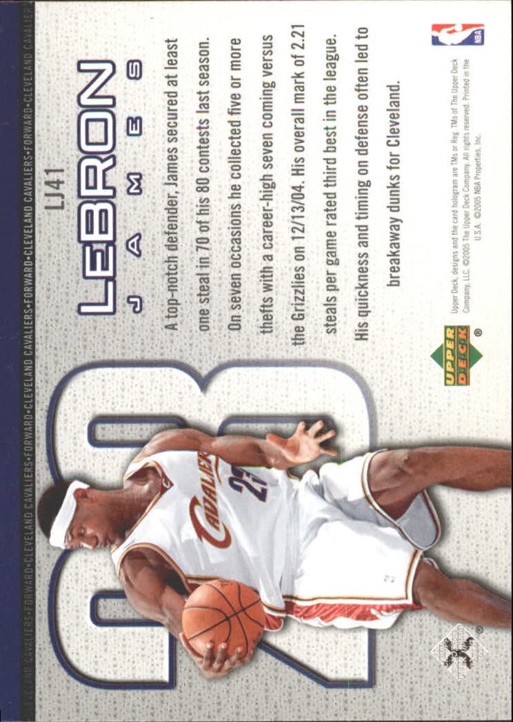 Set carte Upper Deck Basket Michael Jordan/LeBron James 2005/2006 - Foto 69 di 125