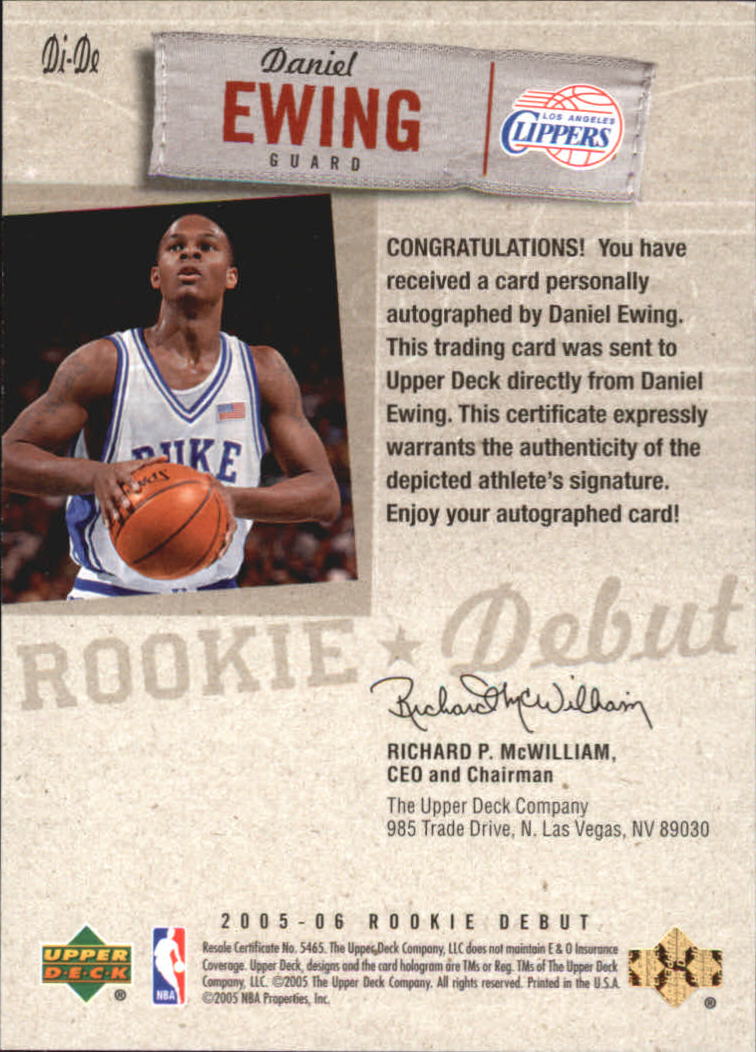 2005-06 tinta debut baloncesto debut de novato 2005-06 automática que eliges - Imagen 9 de 37
