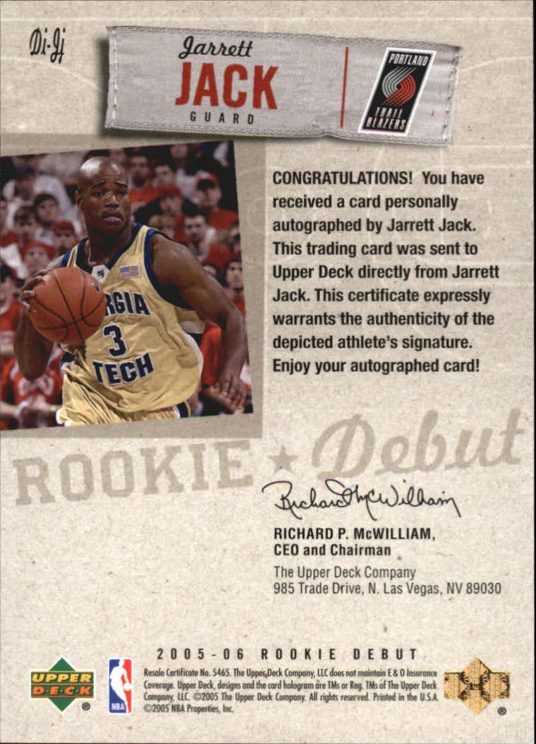 2005-06 tinta debut baloncesto debut de novato 2005-06 automática que eliges - Imagen 17 de 37