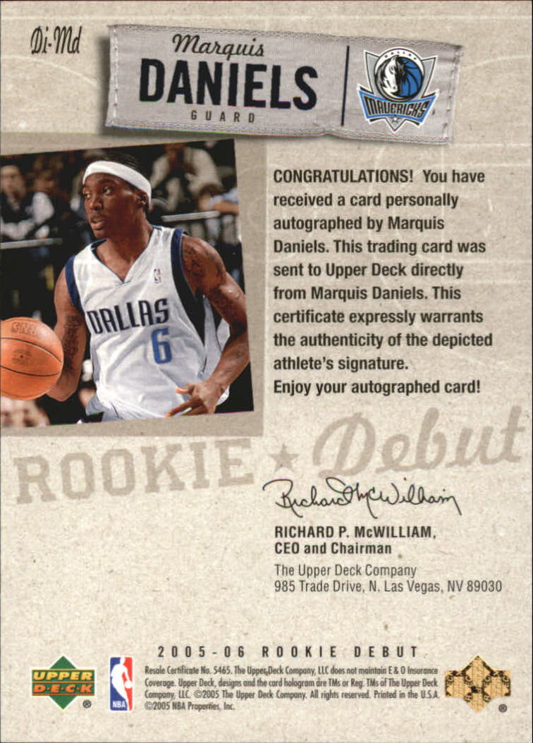 2005-06 tinta debut baloncesto debut de novato 2005-06 automática que eliges - Imagen 29 de 37
