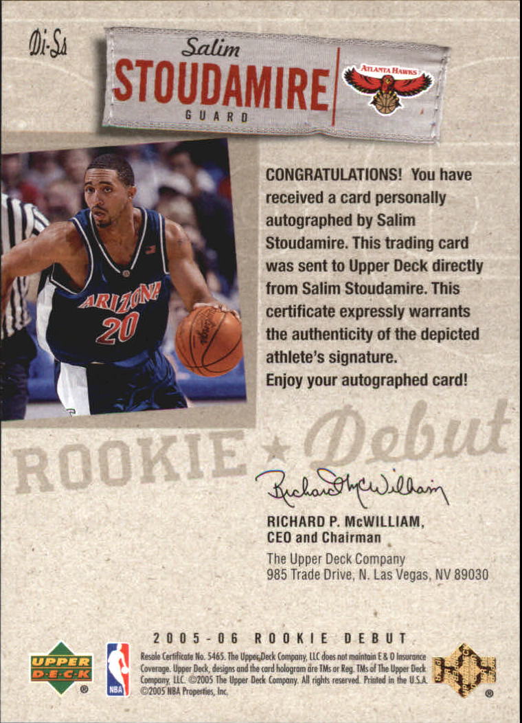 2005-06 tinta debut baloncesto debut de novato 2005-06 automática que eliges - Imagen 35 de 37