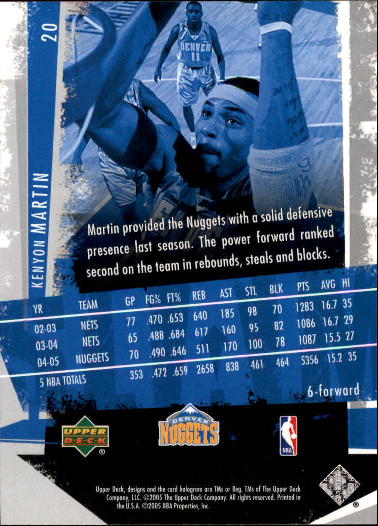 2005/2006 Slam (Upper Deck) Basketball - Picture 39 of 221