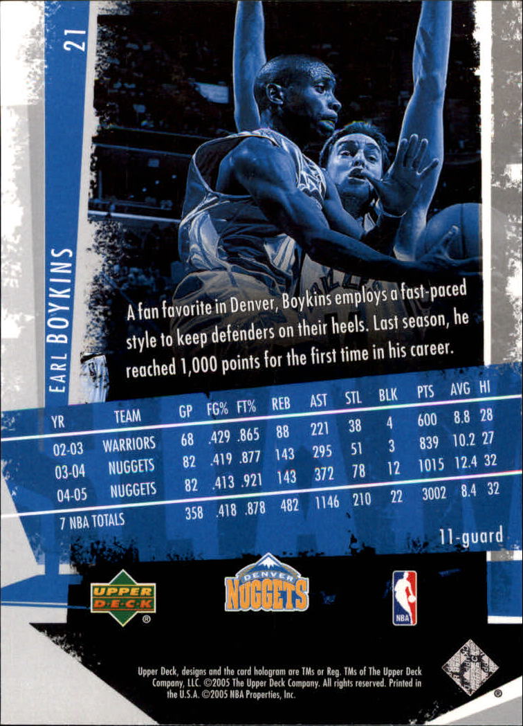 2005/2006 Slam (Upper Deck) Basketball - Picture 41 of 221