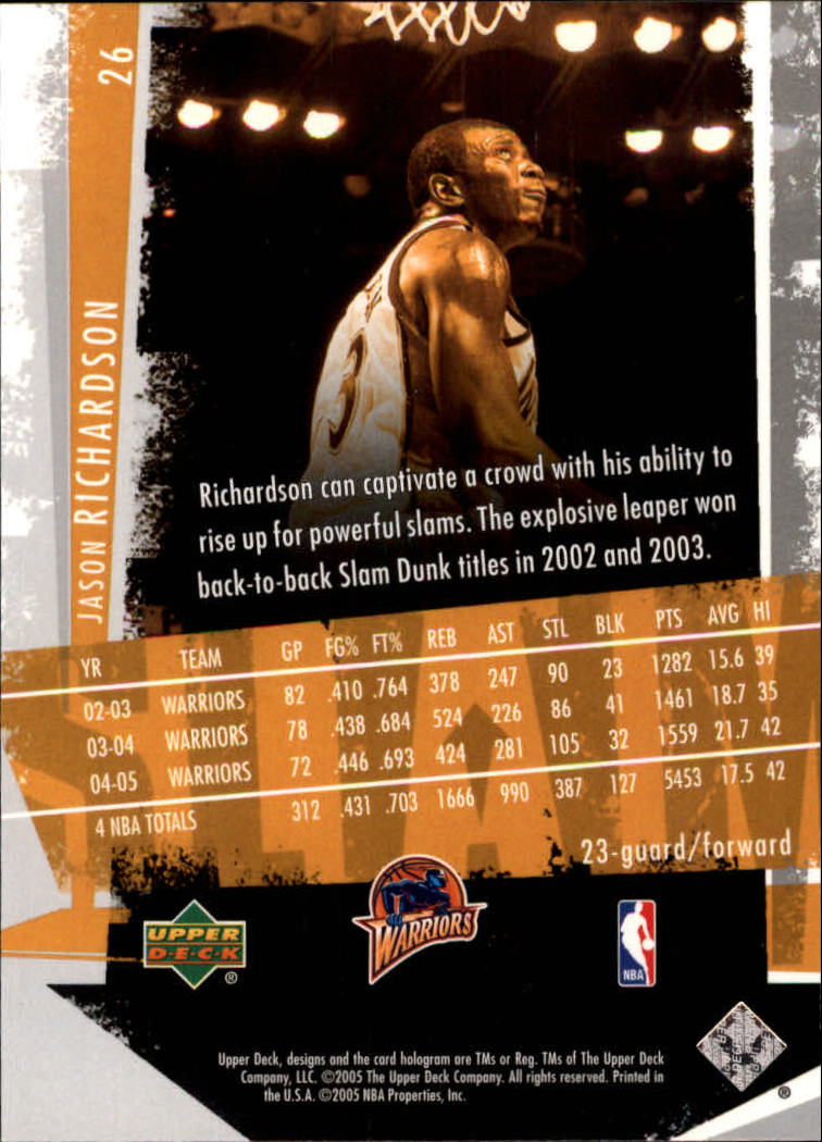 2005/2006 Slam (Upper Deck) Basketball - Picture 49 of 221