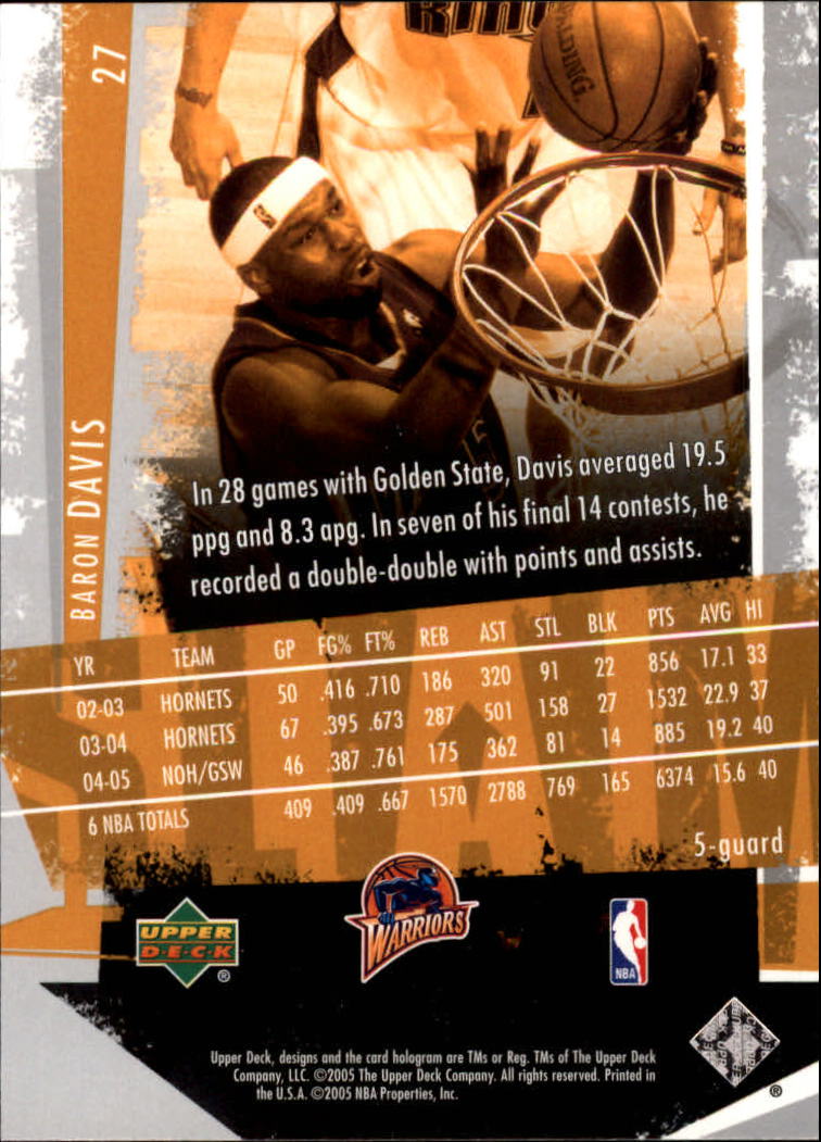 2005/2006 Slam (Upper Deck) Basketball - Picture 51 of 221