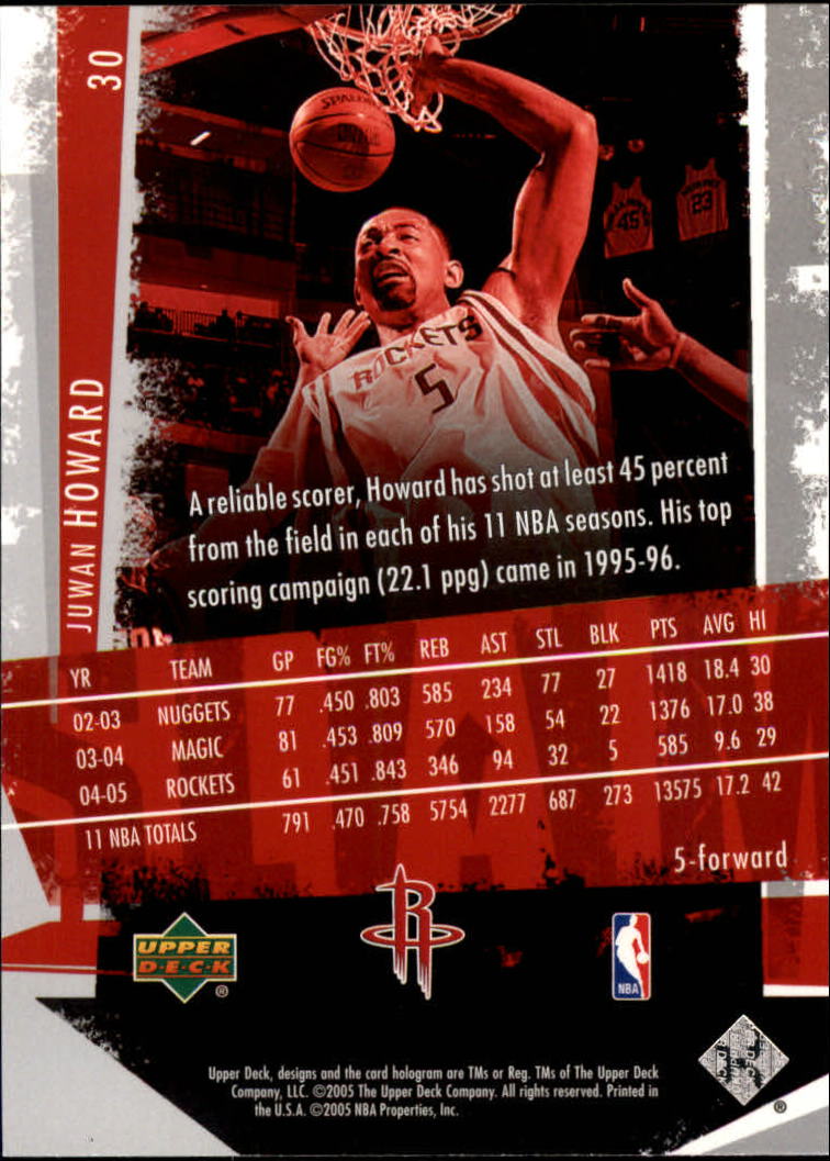 2005/2006 Slam (Upper Deck) Basketball - Picture 57 of 221
