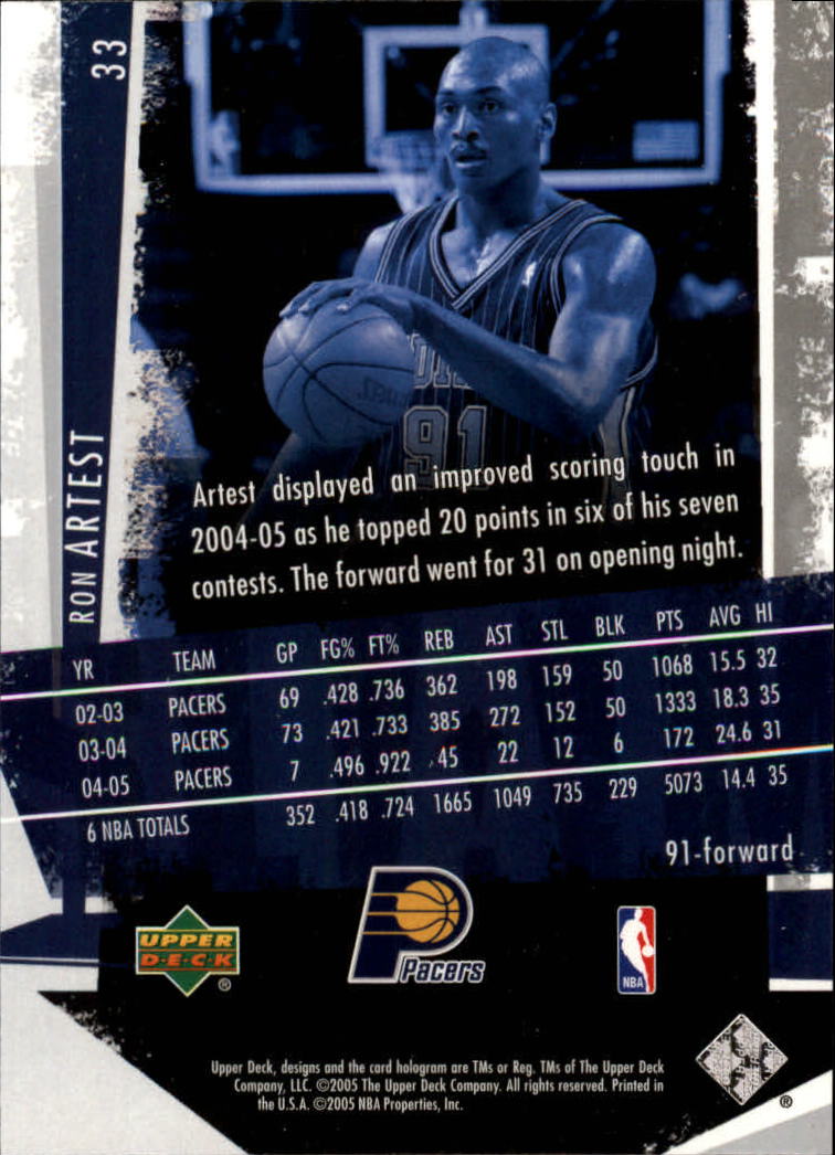 2005/2006 Slam (Upper Deck) Basketball - Picture 63 of 221