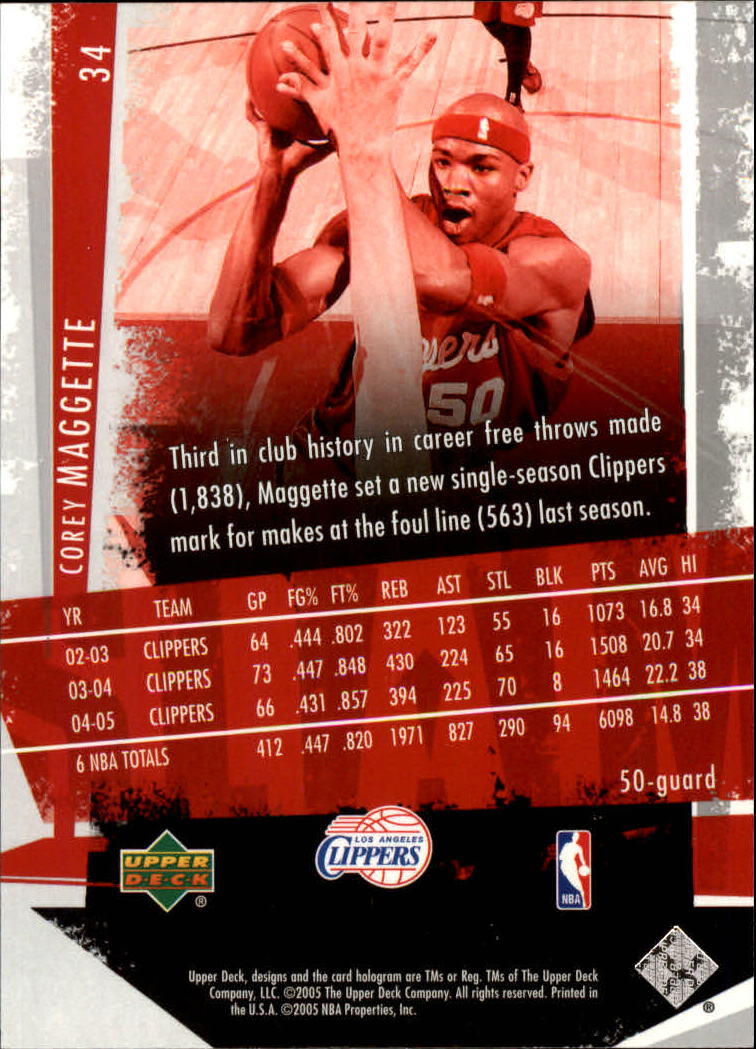 2005/2006 Slam (Upper Deck) Basketball - Picture 65 of 221