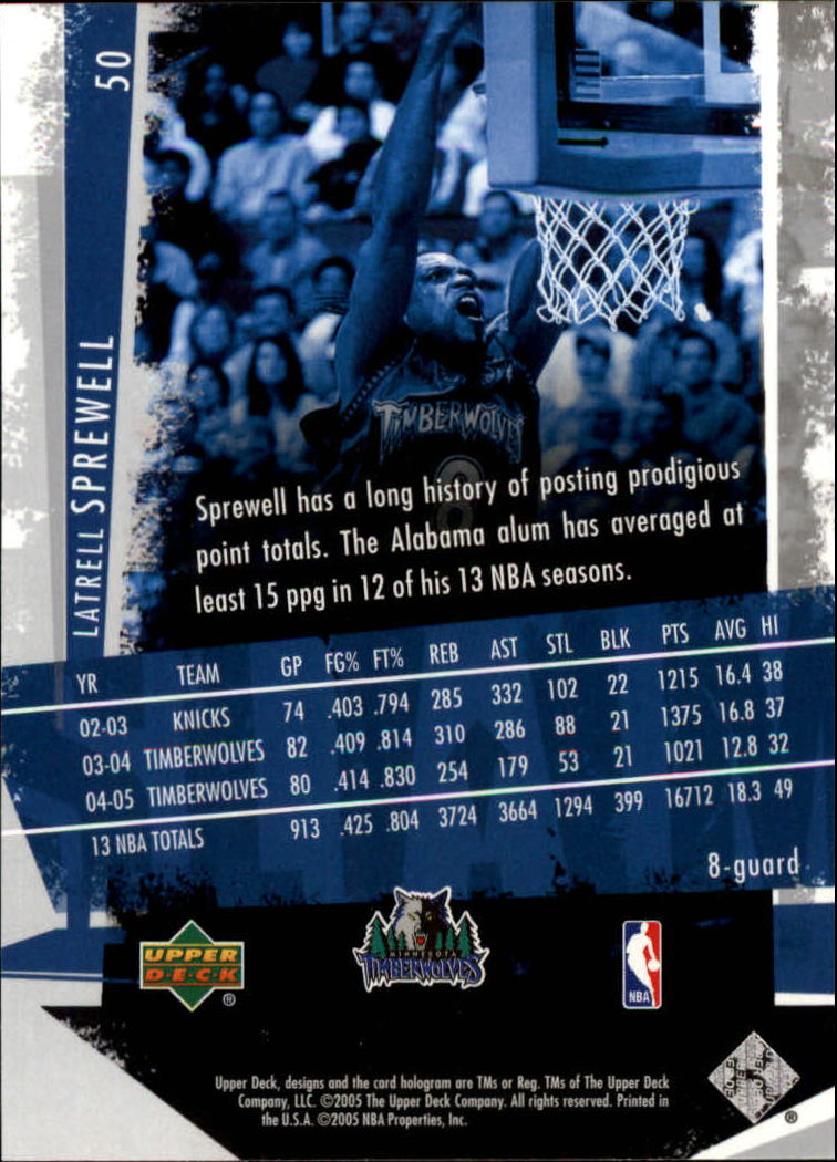 2005/2006 Slam (Upper Deck) Basketball - Picture 97 of 221