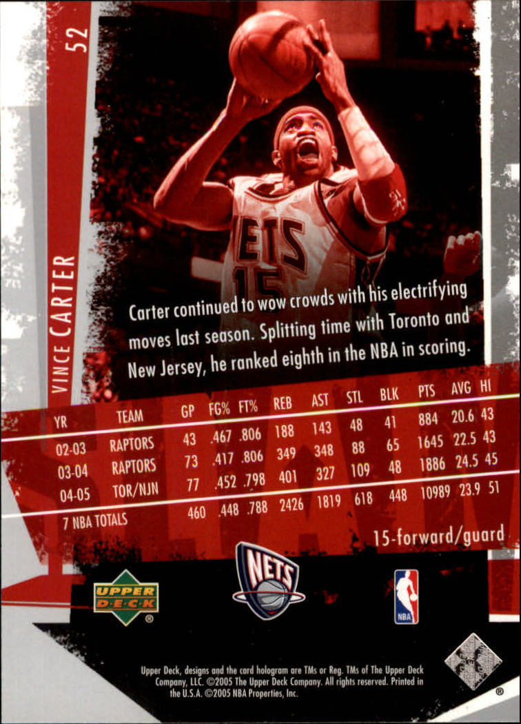 2005/2006 Slam (Upper Deck) Basketball - Picture 101 of 221