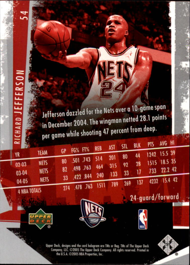 2005/2006 Slam (Upper Deck) Basketball - Picture 105 of 221