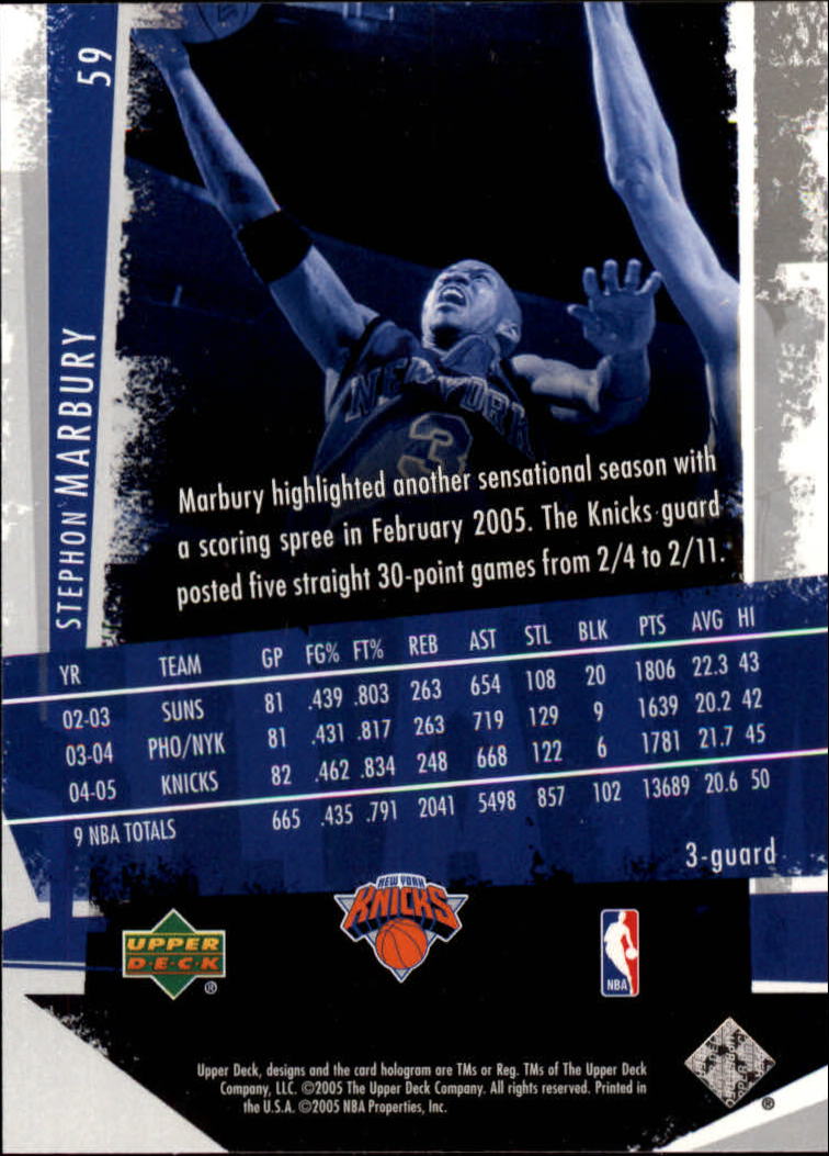 2005/2006 Slam (Upper Deck) Basketball - Picture 115 of 221