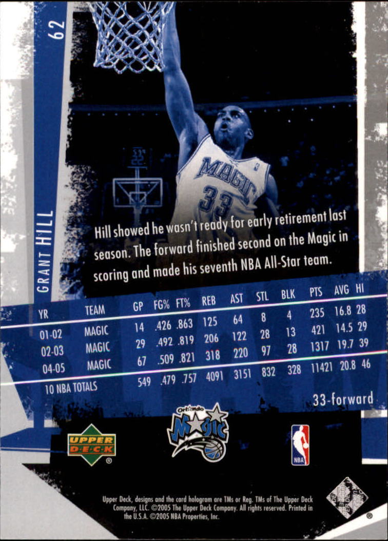 2005/2006 Slam (Upper Deck) Basketball - Picture 121 of 221