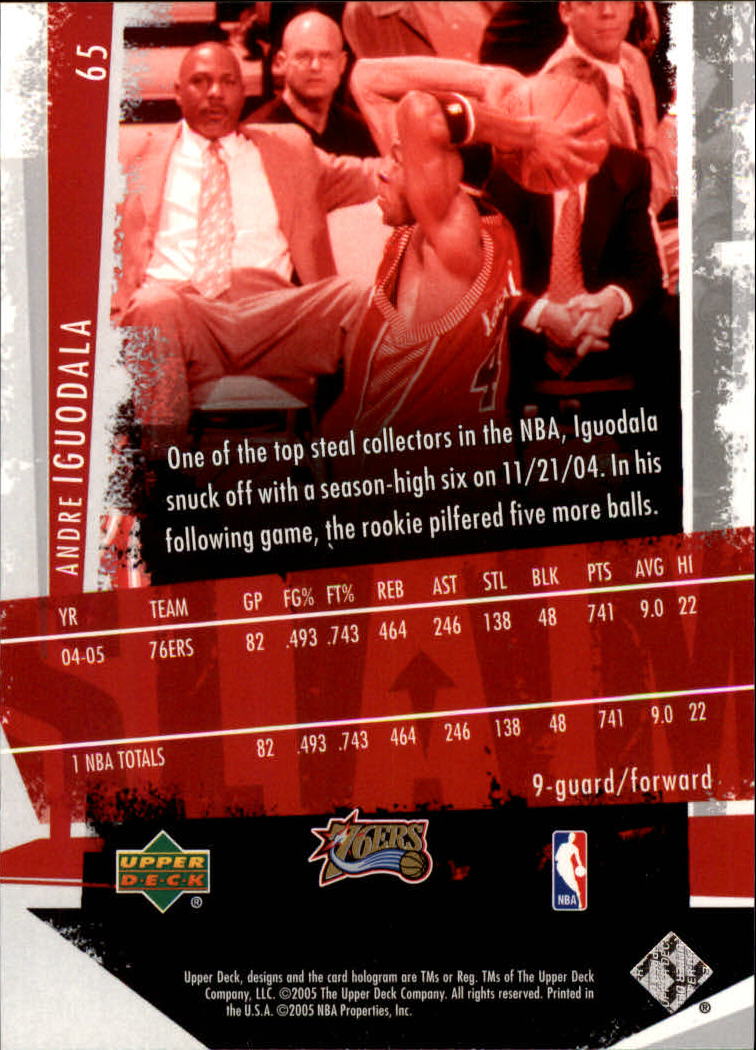 2005/2006 Slam (Upper Deck) Basketball - Picture 125 of 221
