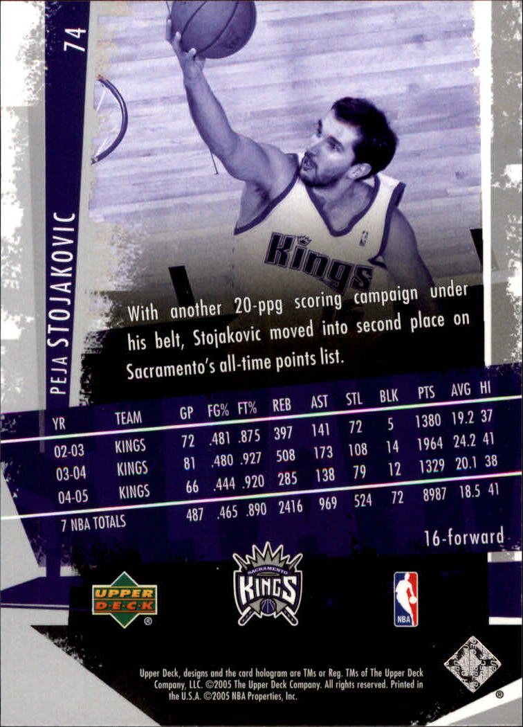 2005/2006 Slam (Upper Deck) Basketball - Picture 143 of 221