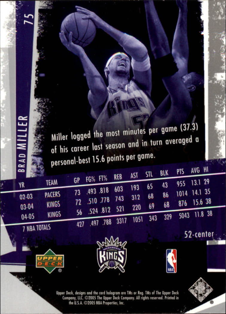 2005/2006 Slam (Upper Deck) Basketball - Picture 145 of 221