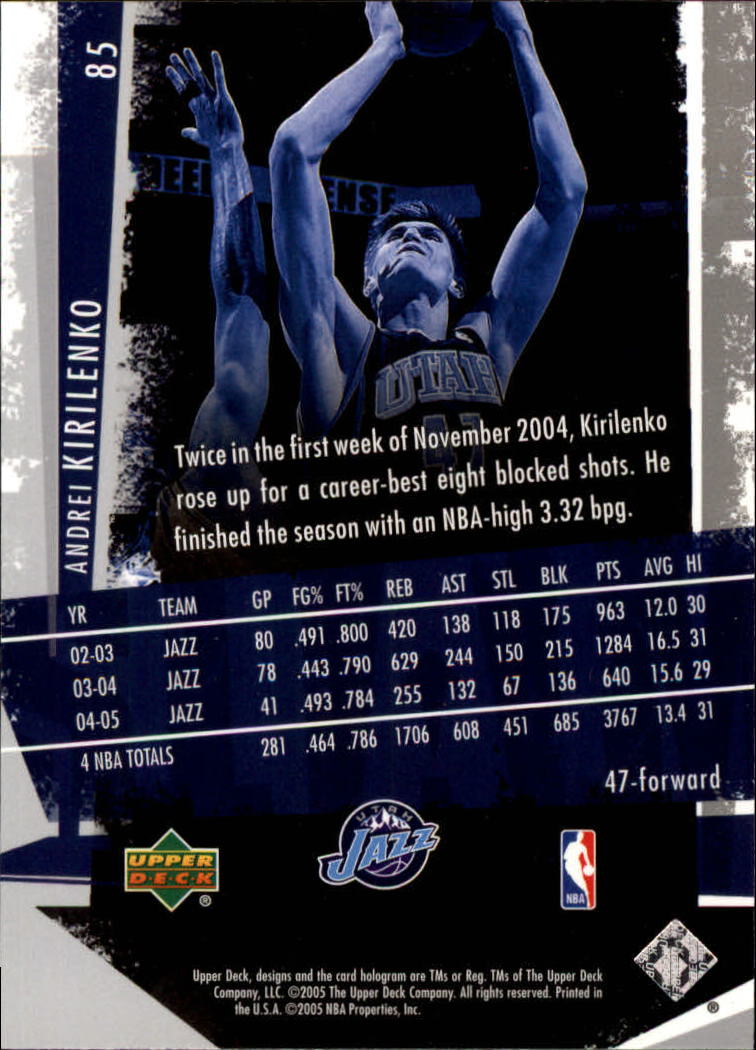 2005/2006 Slam (Upper Deck) Basketball - Picture 159 of 221
