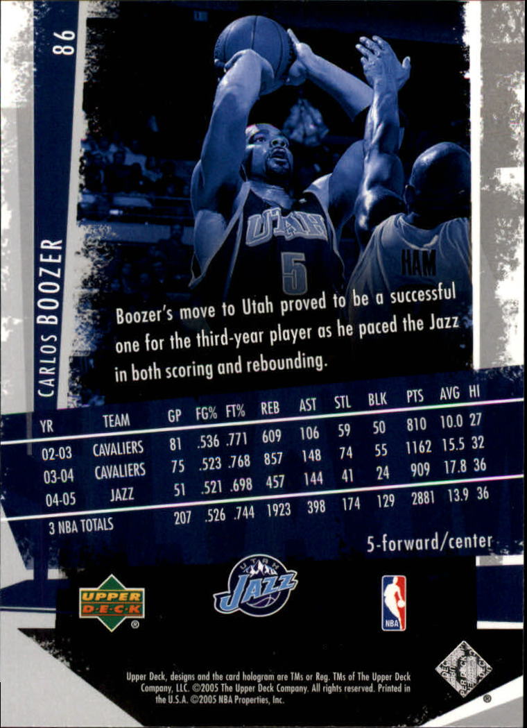 2005/2006 Slam (Upper Deck) Basketball - Picture 161 of 221