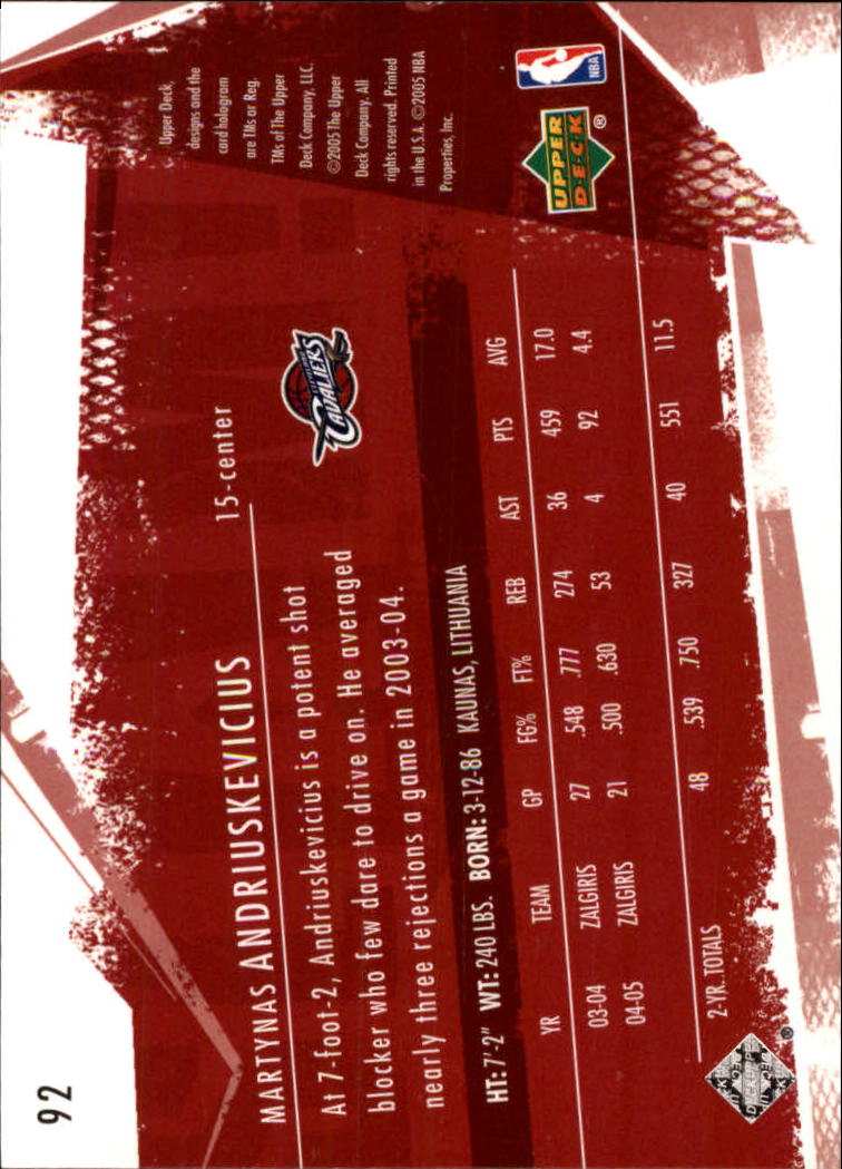 2005/2006 Slam (Upper Deck) Basketball - Picture 173 of 221
