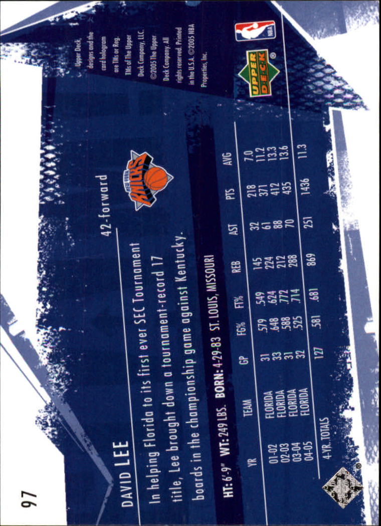 2005/2006 Slam (Upper Deck) Basketball - Picture 181 of 221