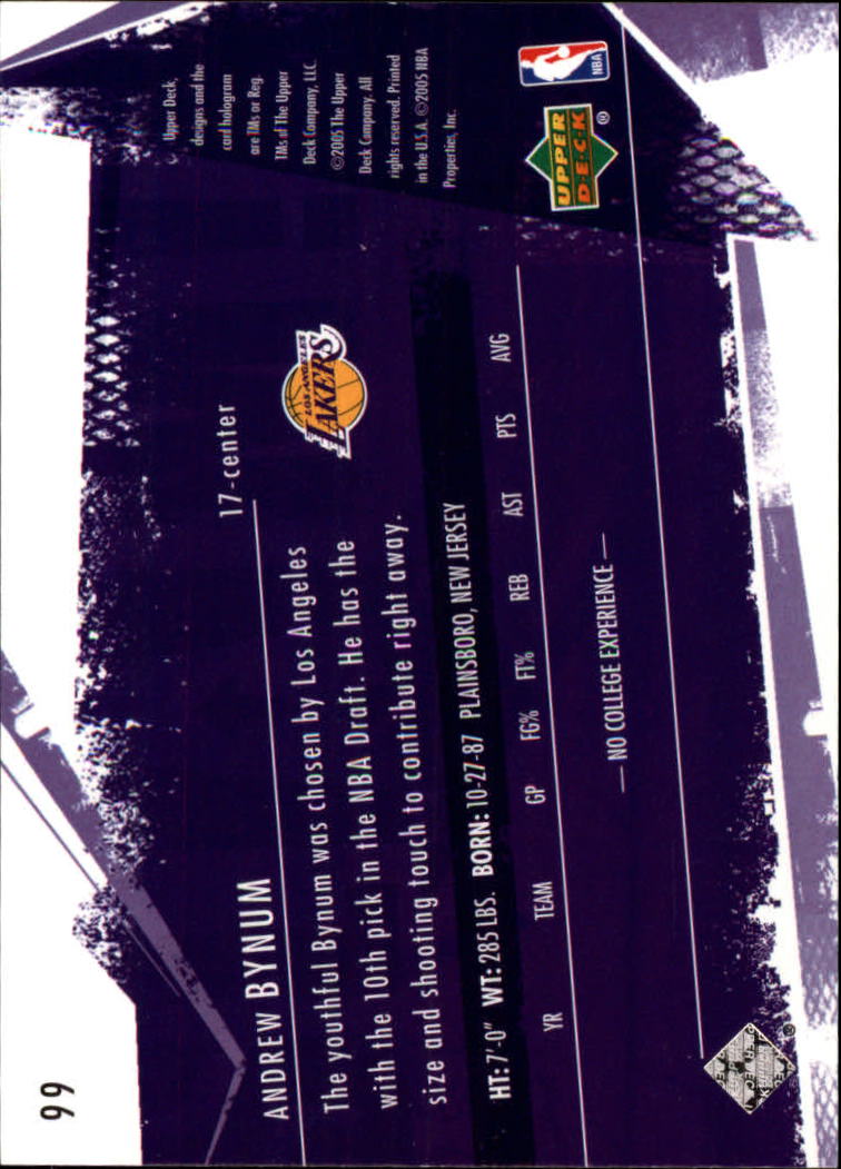 2005/2006 Slam (Upper Deck) Basketball - Picture 185 of 221
