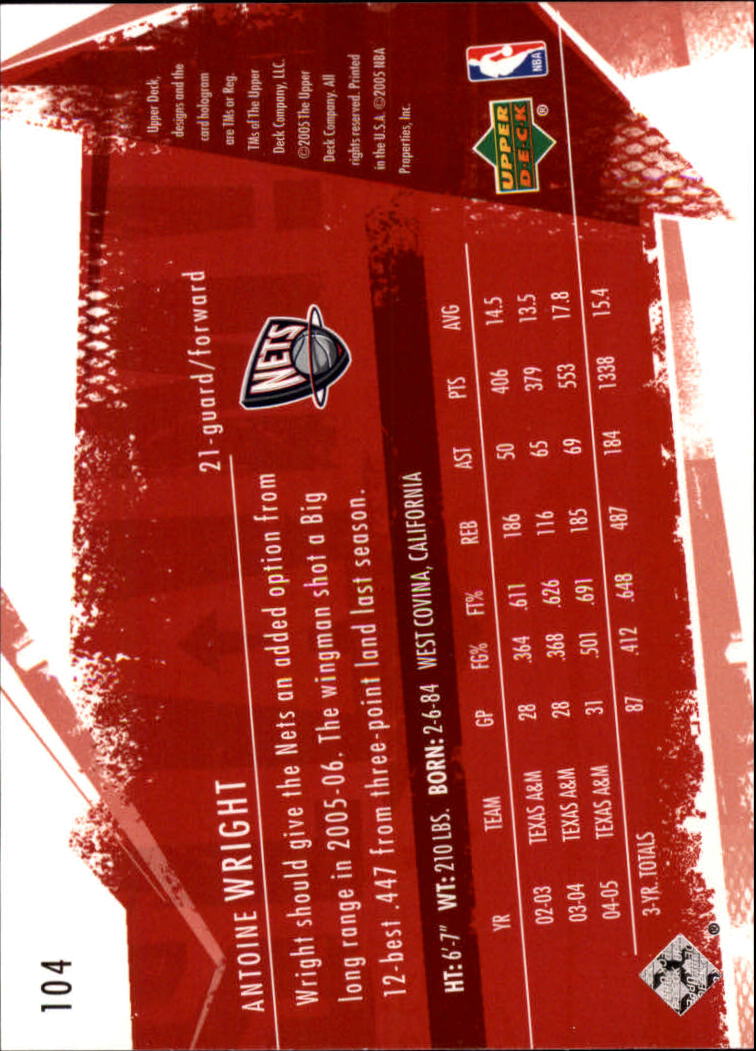 2005/2006 Slam (Upper Deck) Basketball - Picture 193 of 221