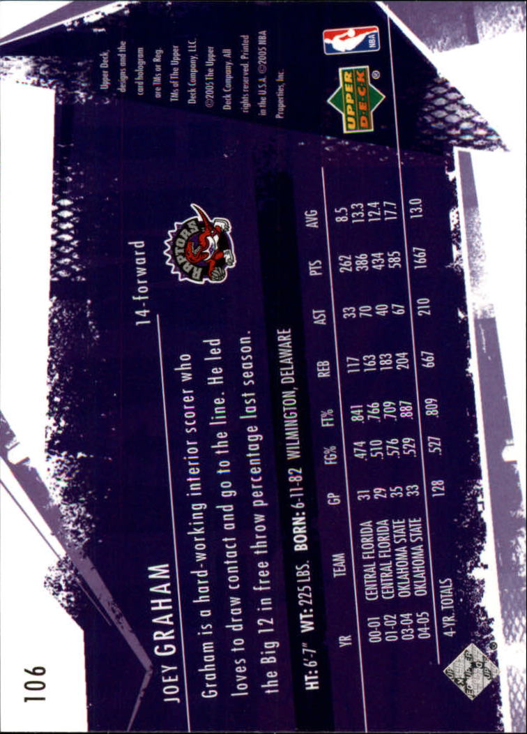 2005/2006 Slam (Upper Deck) Basketball - Picture 197 of 221