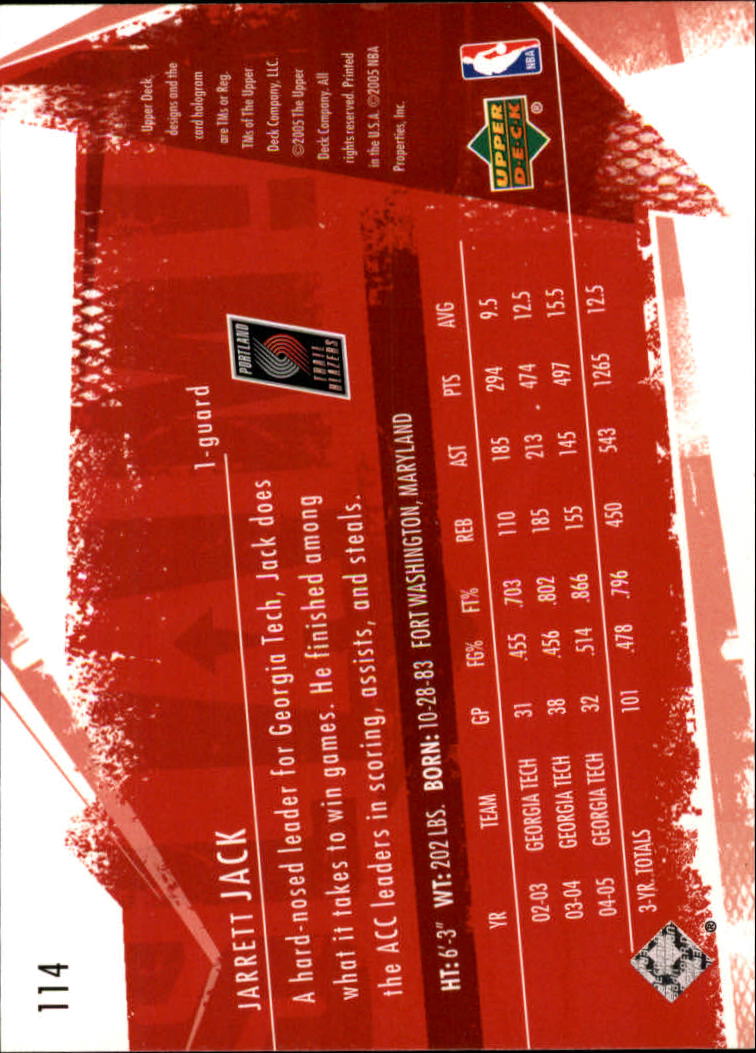 2005/2006 Slam (Upper Deck) Basketball - Picture 209 of 221