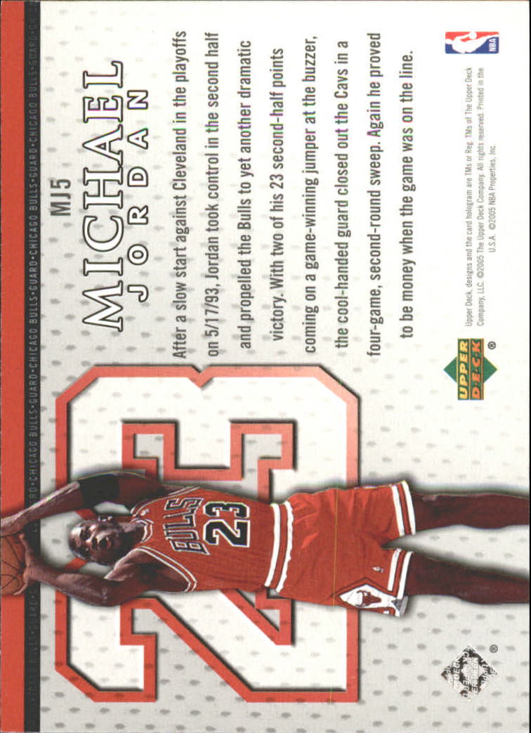 Set carte Upper Deck Basket Michael Jordan/LeBron James 2005/2006 - Foto 85 di 125