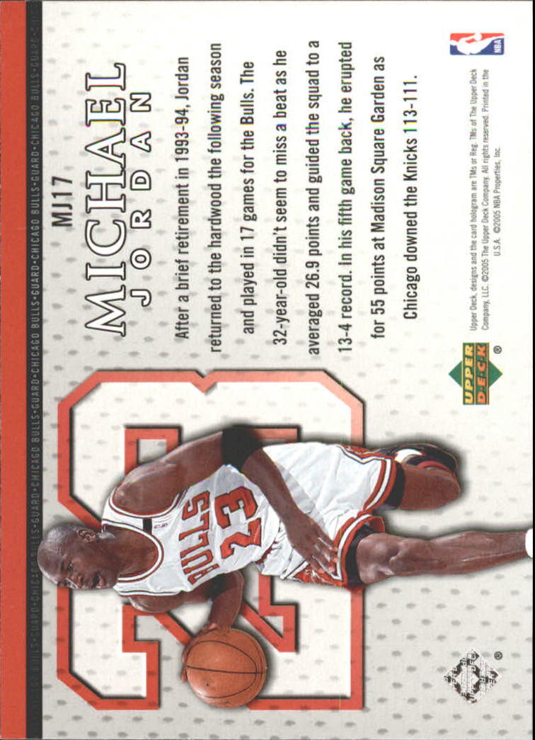 Set carte Upper Deck Basket Michael Jordan/LeBron James 2005/2006 - Foto 103 di 125