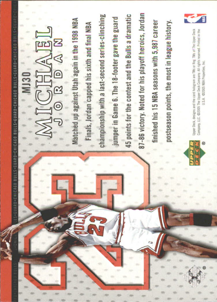 Set carte Upper Deck Basket Michael Jordan/LeBron James 2005/2006 - Foto 117 di 125