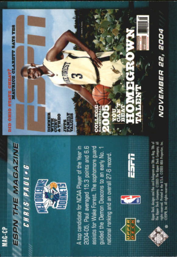 2005/2006 ESPN (Upper Deck) Basketball - Picture 9 of 284