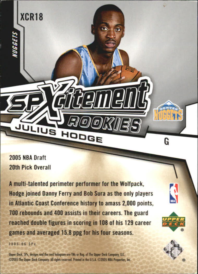 2005/2006 SPX (Upper Deck) Basketball - Picture 59 of 299