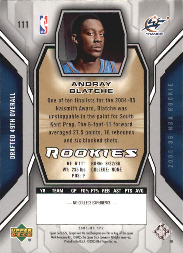 2005/2006 SPX (Upper Deck) Basketball - Picture 97 of 299