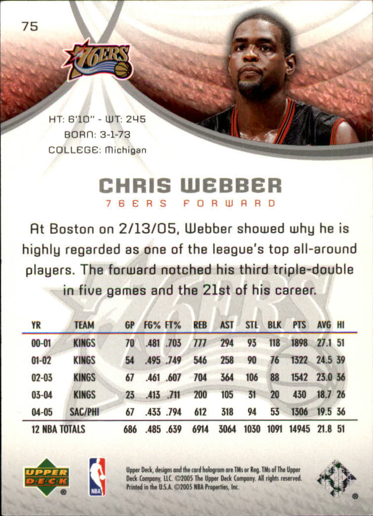 2005/2006 SP Game Used (Upper Deck) Basketball - Picture 149 of 293