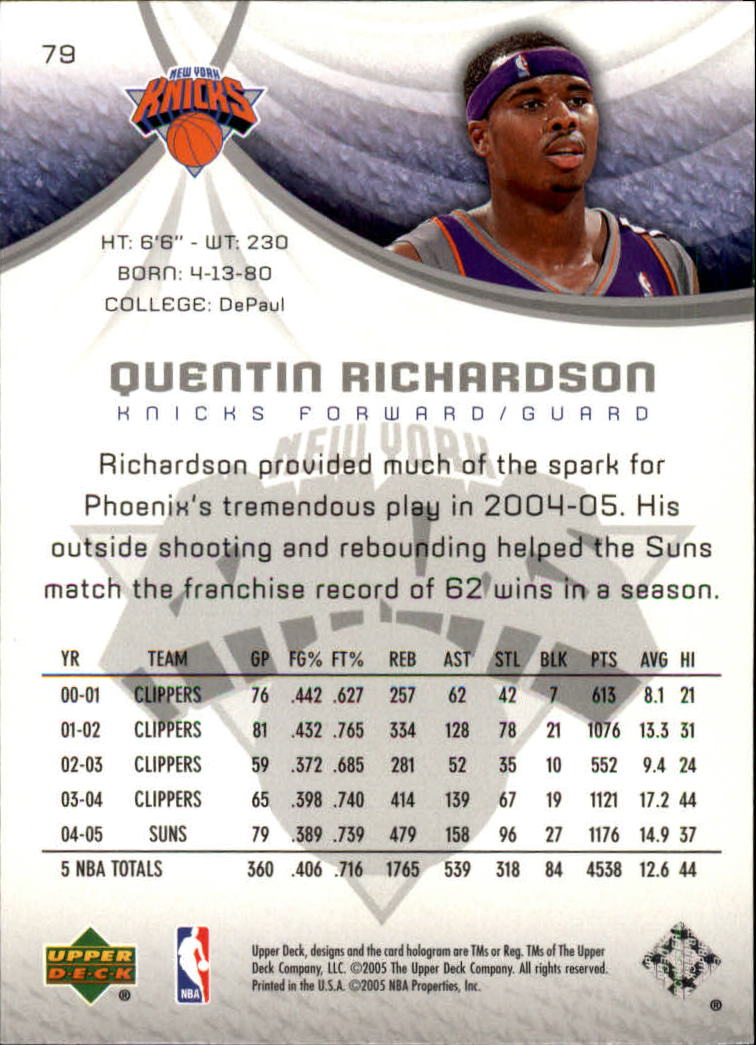 2005/2006 SP Game Used (Upper Deck) Basketball - Picture 157 of 293