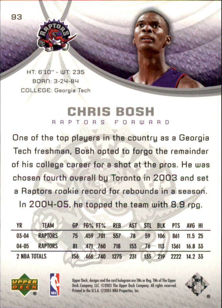 2005/2006 SP Game Used (Upper Deck) Basketball - Picture 185 of 293