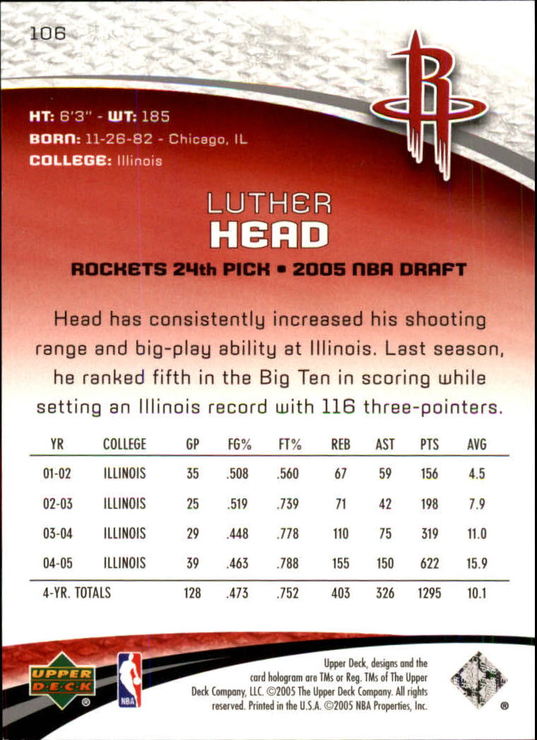 2005/2006 SP Game Used (Upper Deck) Basketball - Picture 205 of 293