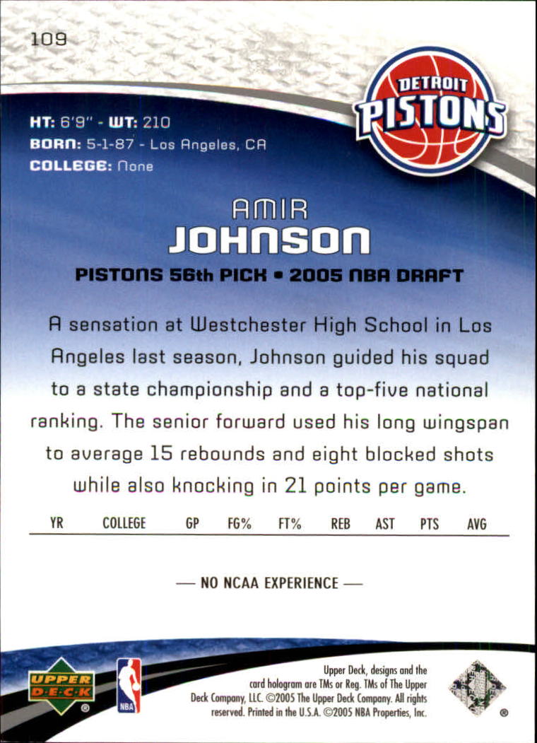 2005/2006 SP Game Used (Upper Deck) Basketball - Picture 209 of 293
