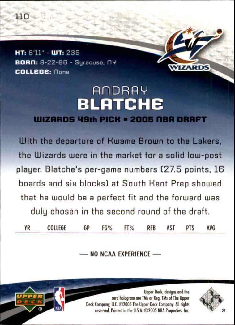2005/2006 SP Game Used (Upper Deck) Basketball - Picture 211 of 293