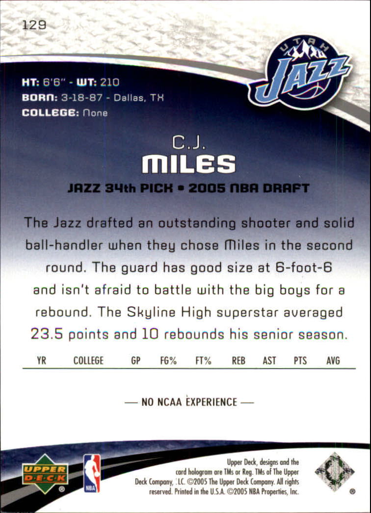 2005/2006 SP Game Used (Upper Deck) Basketball - Picture 233 of 293