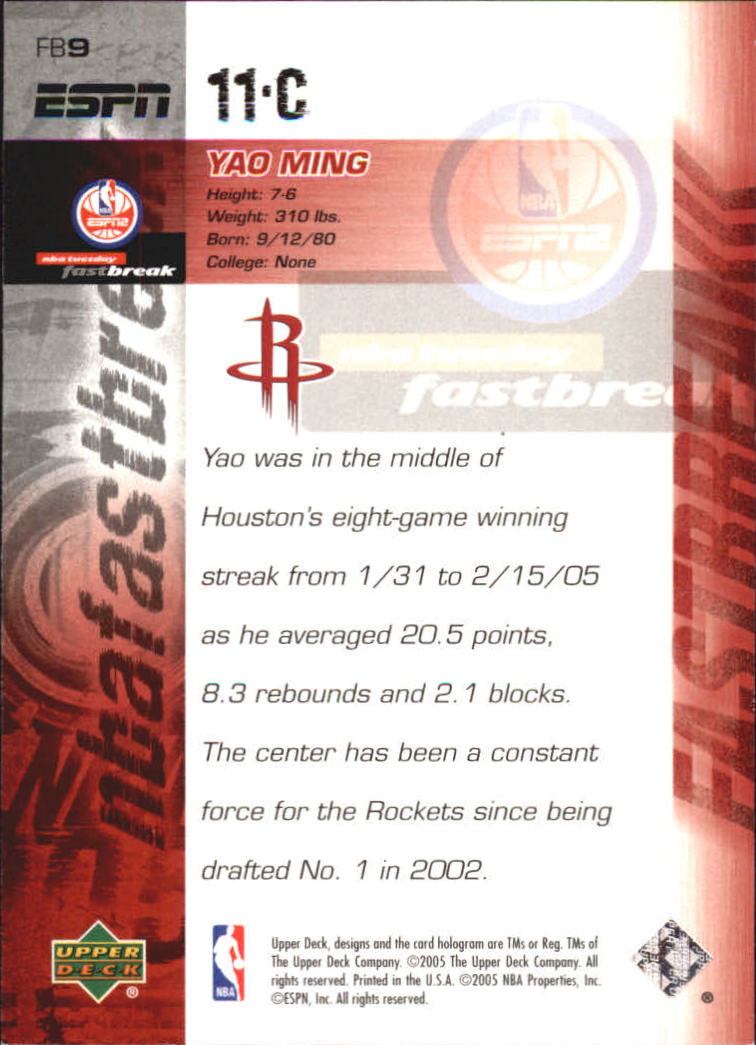 2005/2006 ESPN (Upper Deck) Basketball - Picture 47 of 284