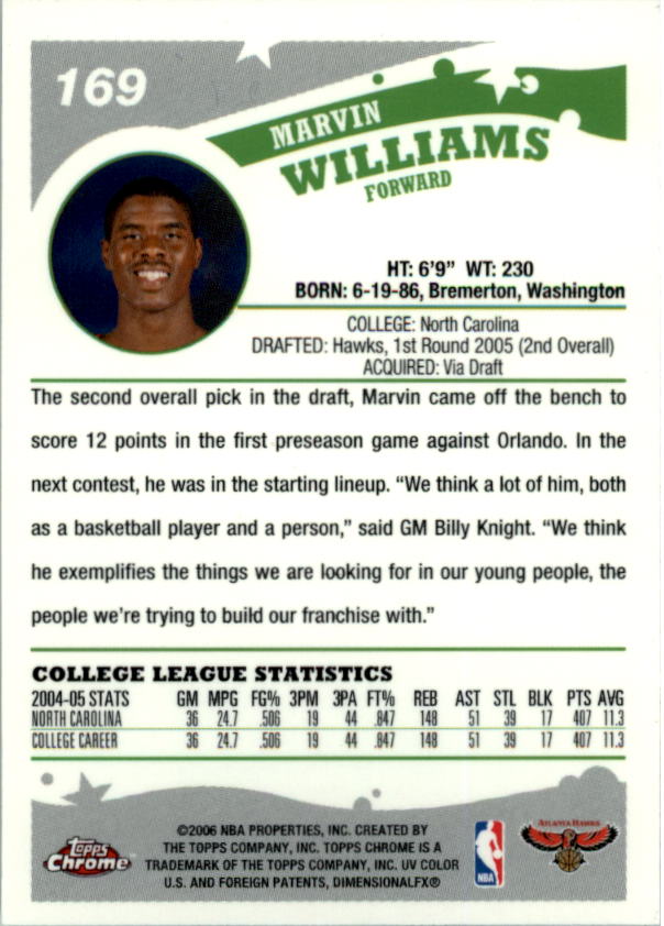 2005-06 Topps Chrome Basketball "Main Set" Cards #1 to #275 Rookies and Veterans - Picture 291 of 483