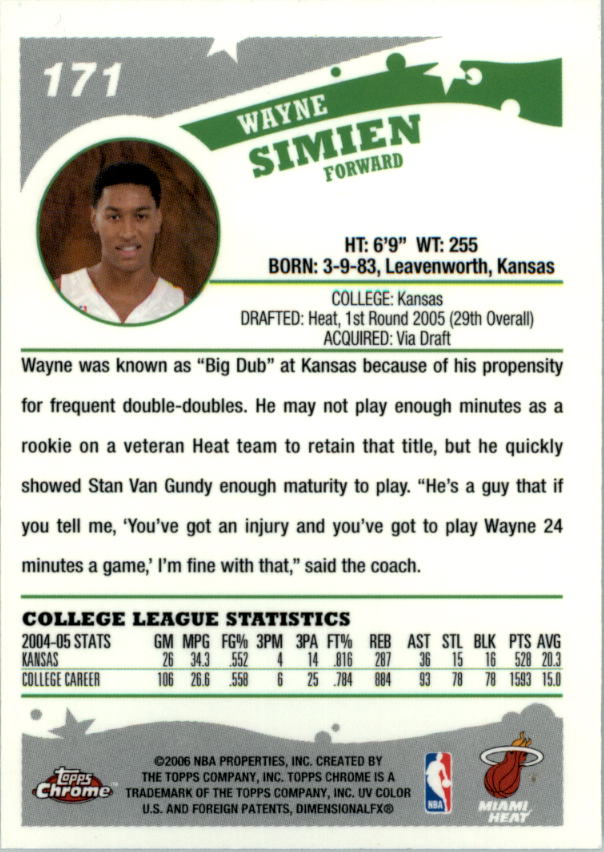 2005-06 Topps Chrome Basketball "Main Set" Cards #1 to #275 Rookies and Veterans - Picture 295 of 483