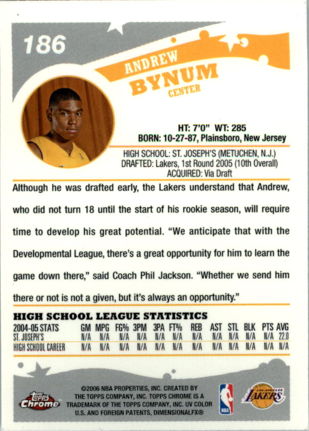 2005-06 Topps Chrome Basketball "Main Set" Cards #1 to #275 Rookies and Veterans - Picture 325 of 483